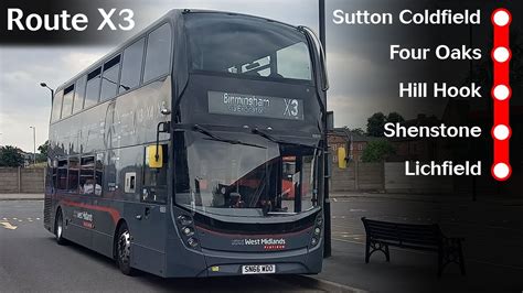 Bus Station (Stand 8). . X3 bus timetable sutton coldfield to lichfield
